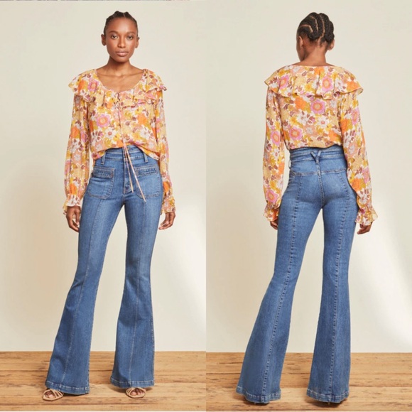 Veronica Beard Kitt Floral Silk Blouse Size 10 NWT Stone Multi - Picture 5 of 7